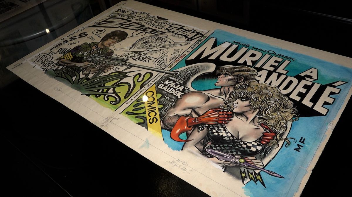 Ukradené originály komiksu Muriel a andělé Káji Saudka jsou poprvé vystaveny